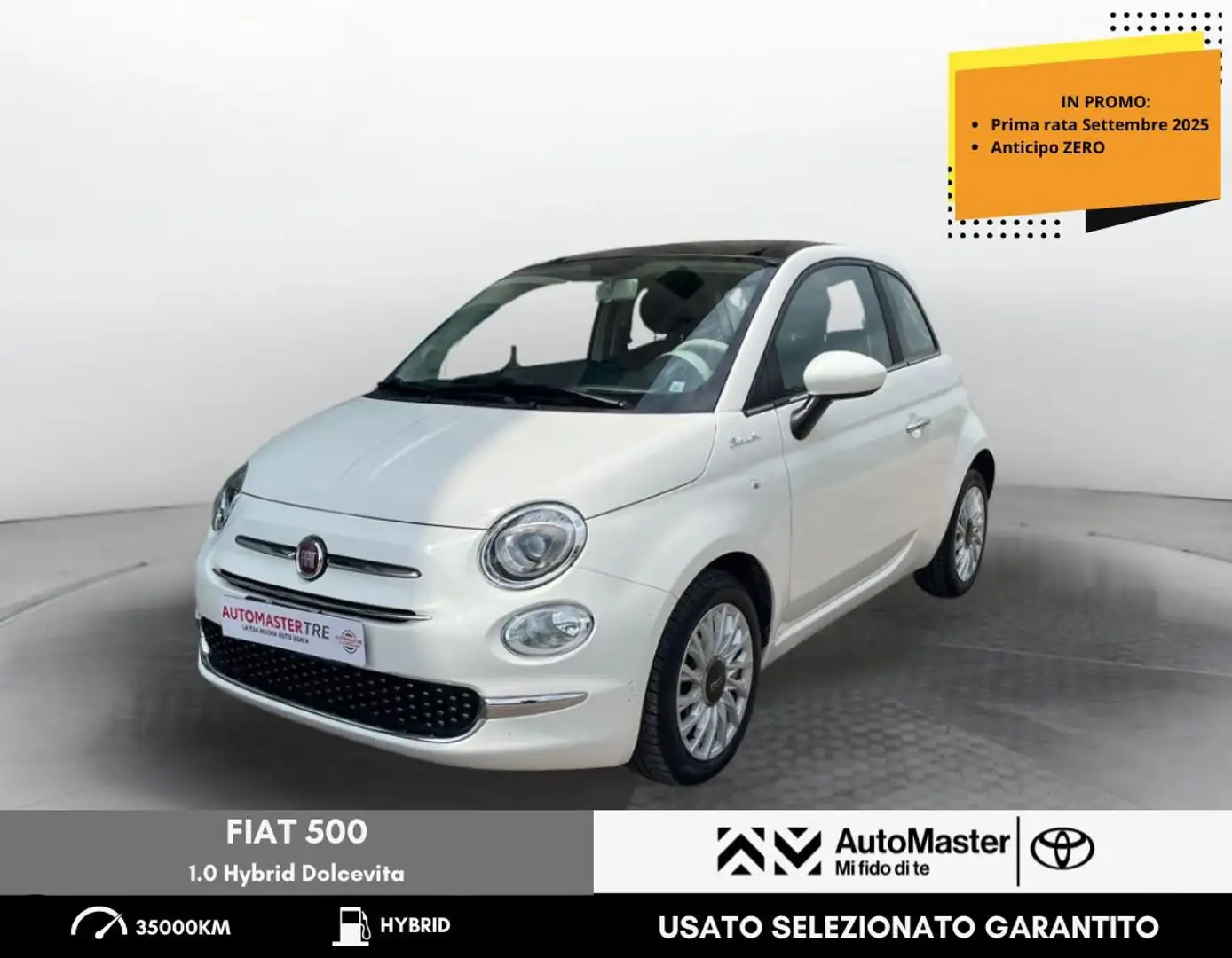Fiat 500 1.0 Hybrid Dolcevita Bianco - 1