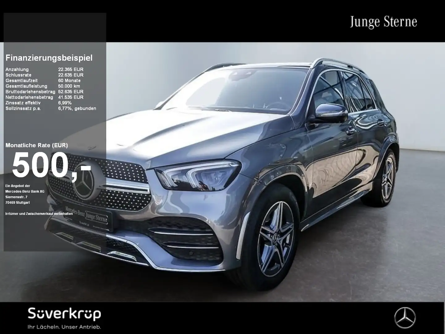 Mercedes-Benz GLE 400 d 4M BURM AMG STANDH DISTR PANO SPUR Grau - 1