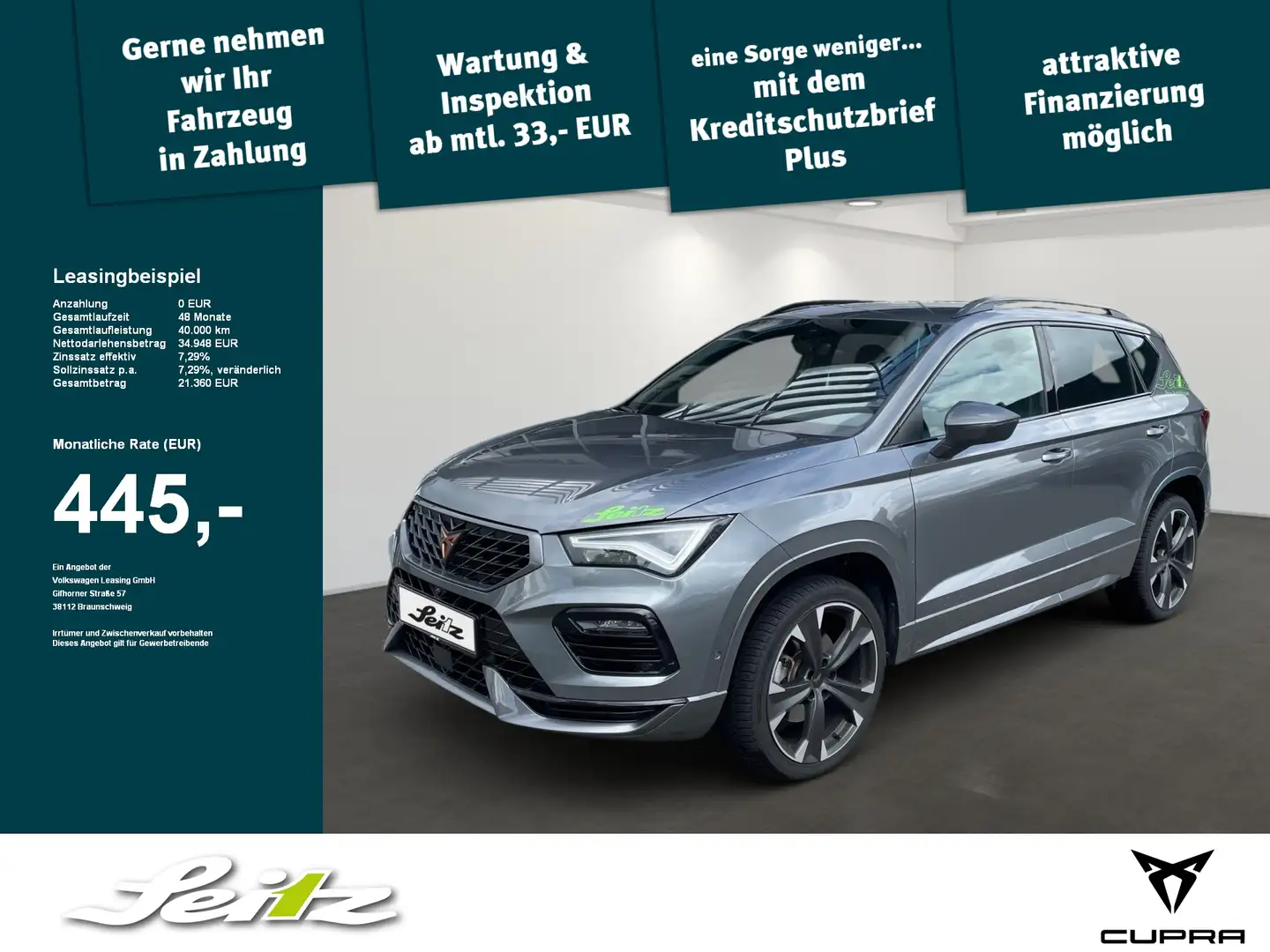 CUPRA Ateca 1.5 TSI *APPCON*KAMERA*LED*SITZH* Grau - 1