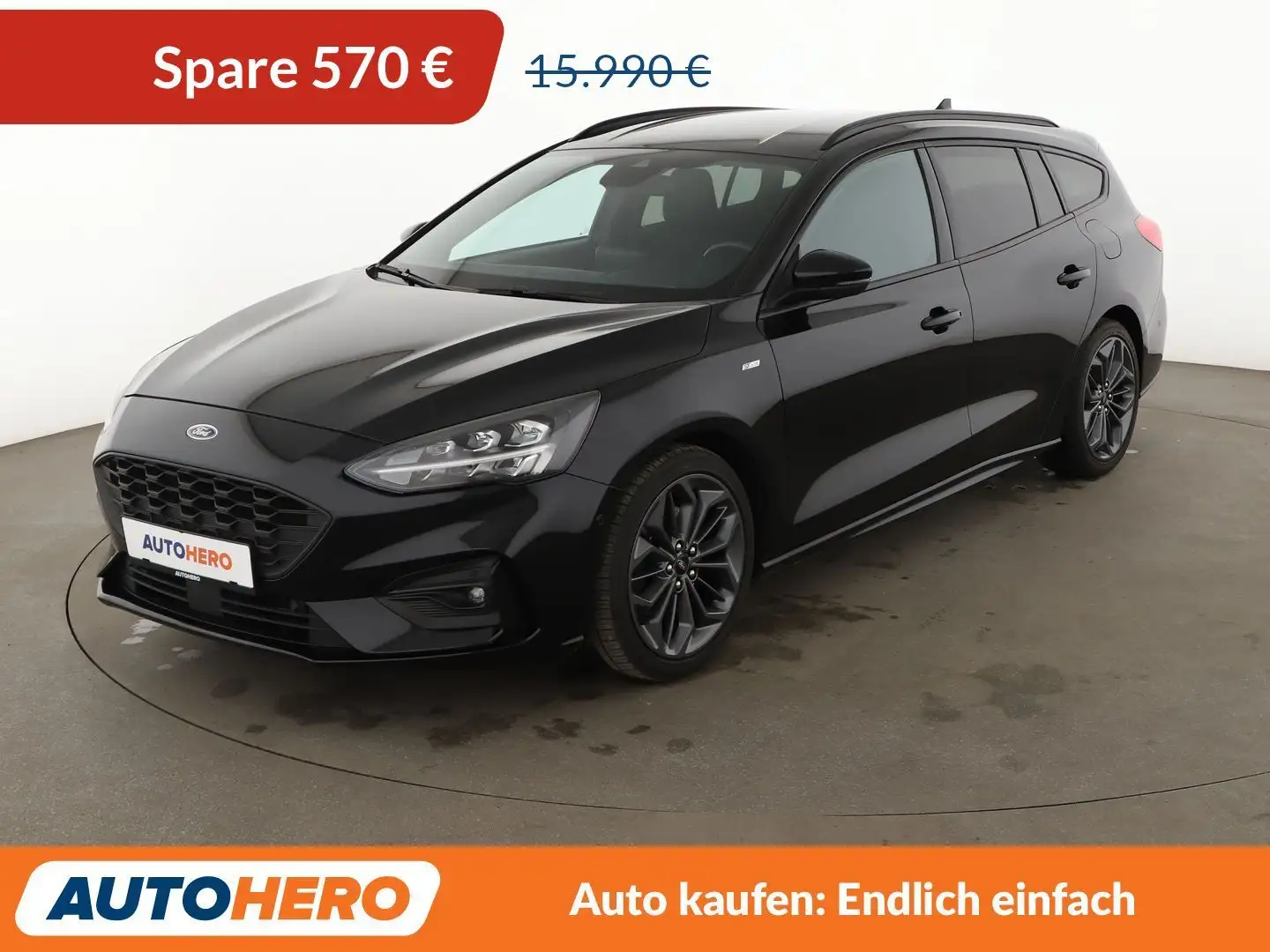 Ford Focus 1.0 EcoBoost ST-Line Aut*NAVI*LED*TEMPO*CAM*PDC* Noir - 1