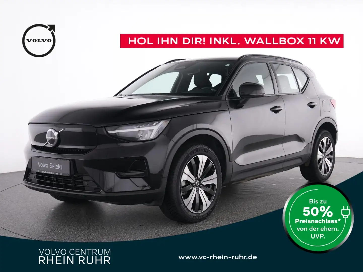 Volvo XC40 PURE ELECTRIC CORE BATTERIE ZERTIFIKAT+ON CALL Grau - 1