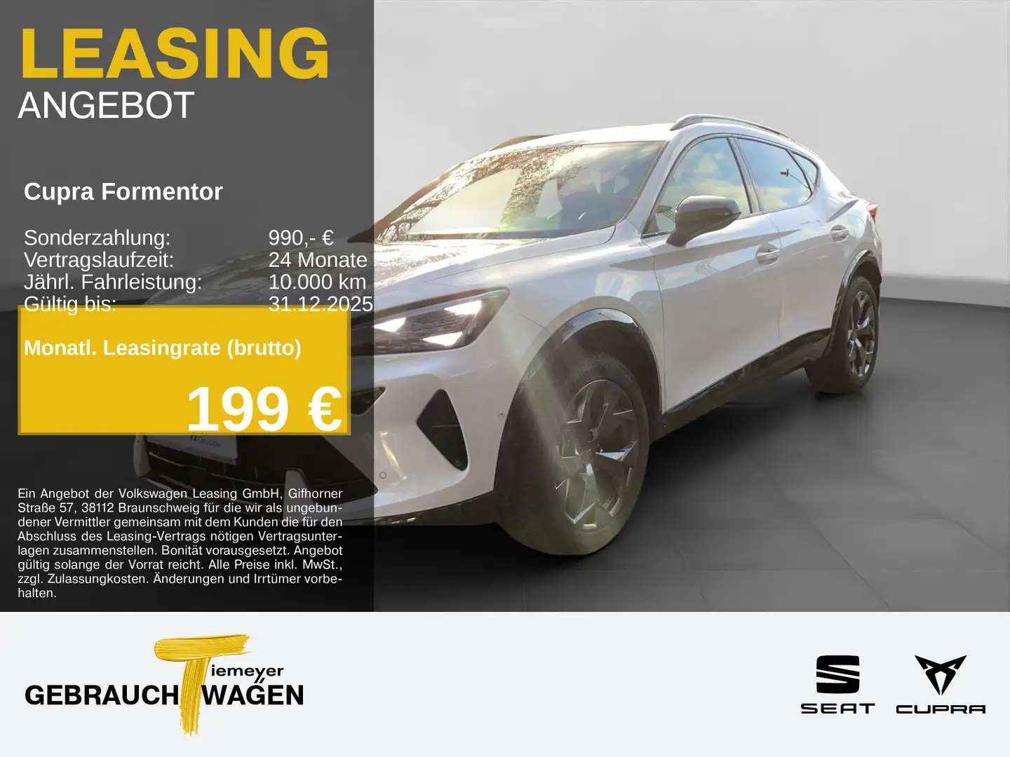 CUPRA Formentor 1.5 eTSI DSG PARKLENK SUPERSPORT LM18 Weiß - 1