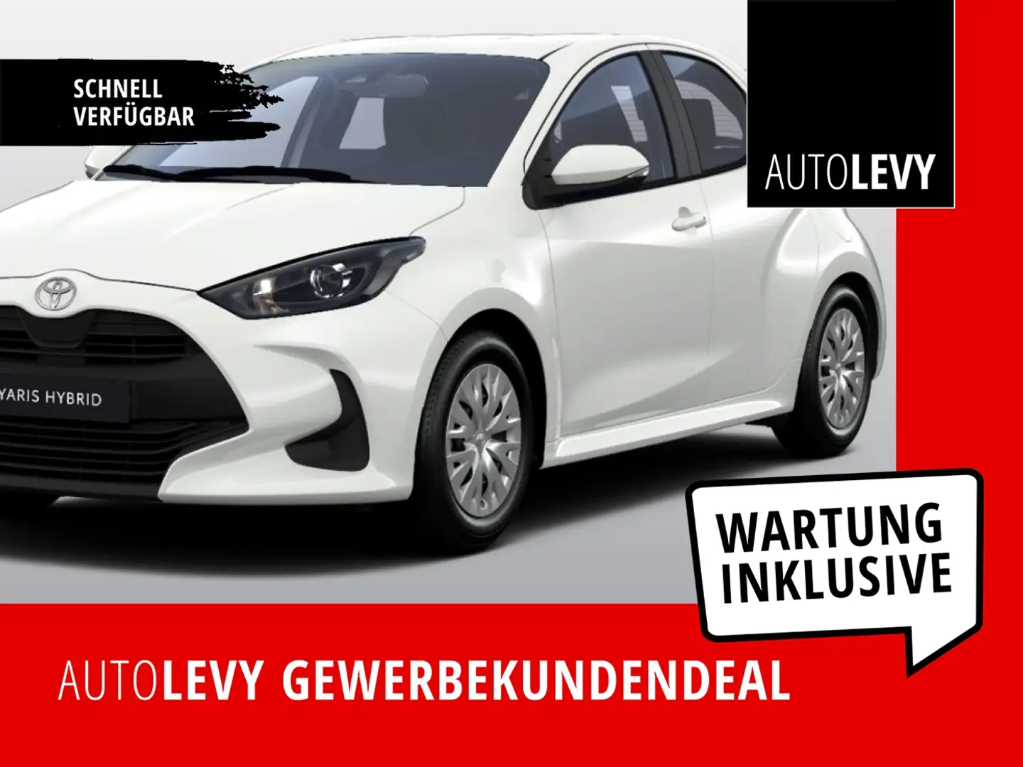 Toyota Yaris Hybrid Business **Inkl.Wartung**+Sofort! Weiß - 1