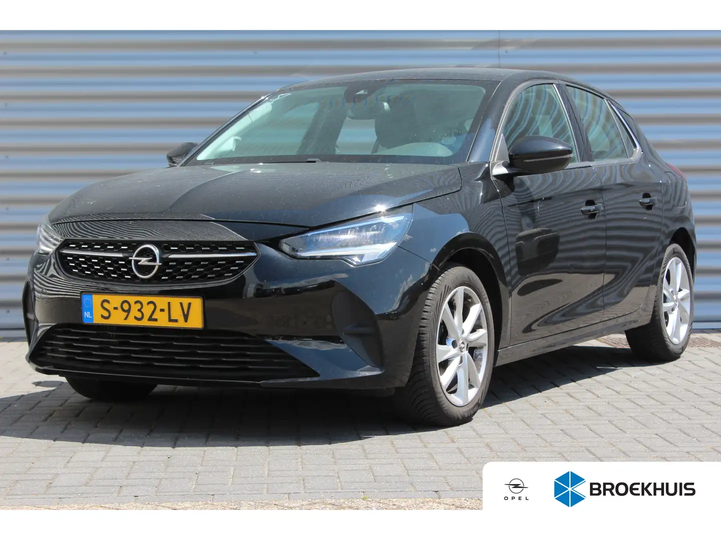 Opel Corsa 1.2 TURBO 100PK ELEGANCE LEVEL 3 / NAVI / AIRCO / Zwart - 1
