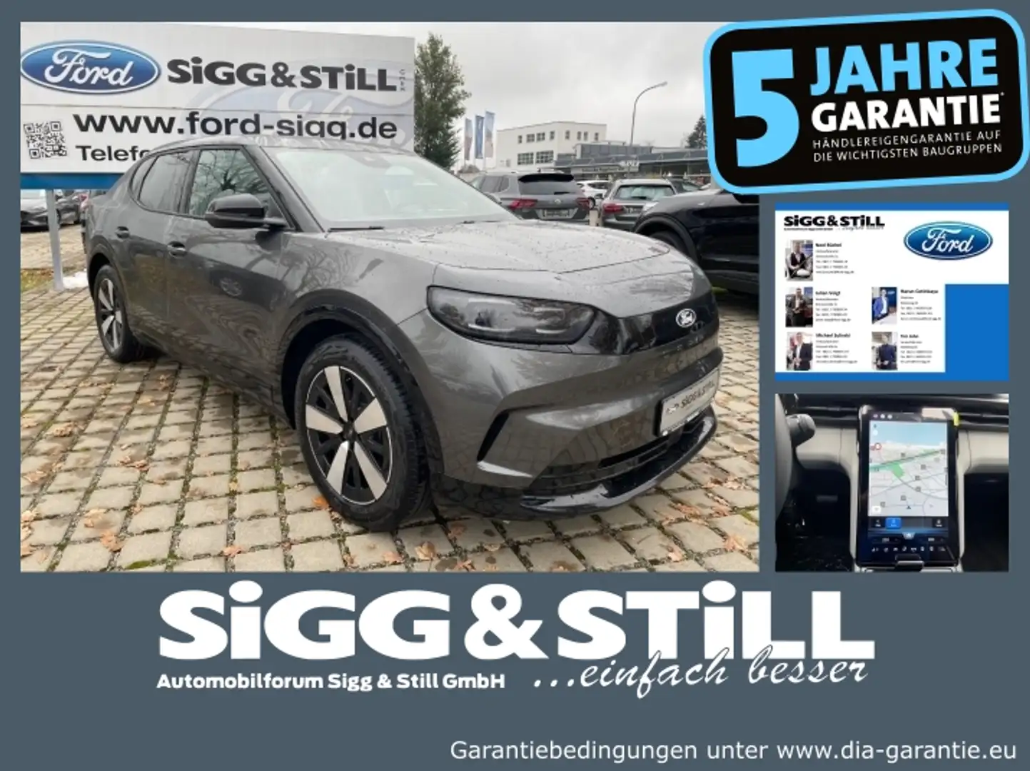 Ford Capri ELEKTRO AWD NAV*360°*IACC*HUD*LED*EL-KLAPPE Gri - 1