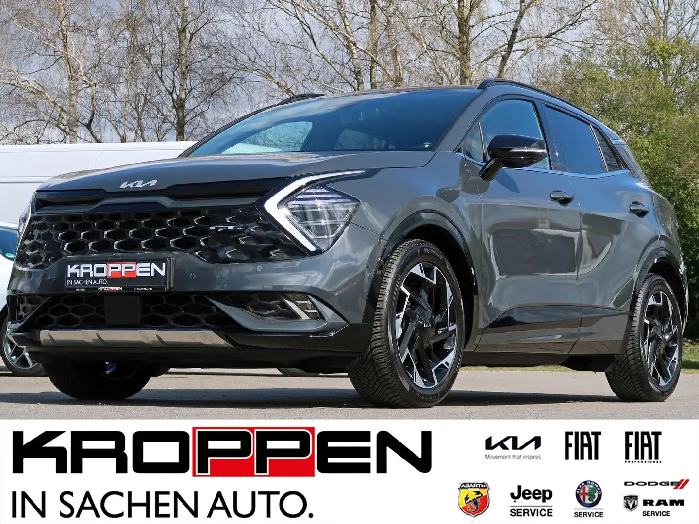 Kia Sportage GT-Line AWD Pan.-Dach Android Carplay M+S-Allwette Gris - 2