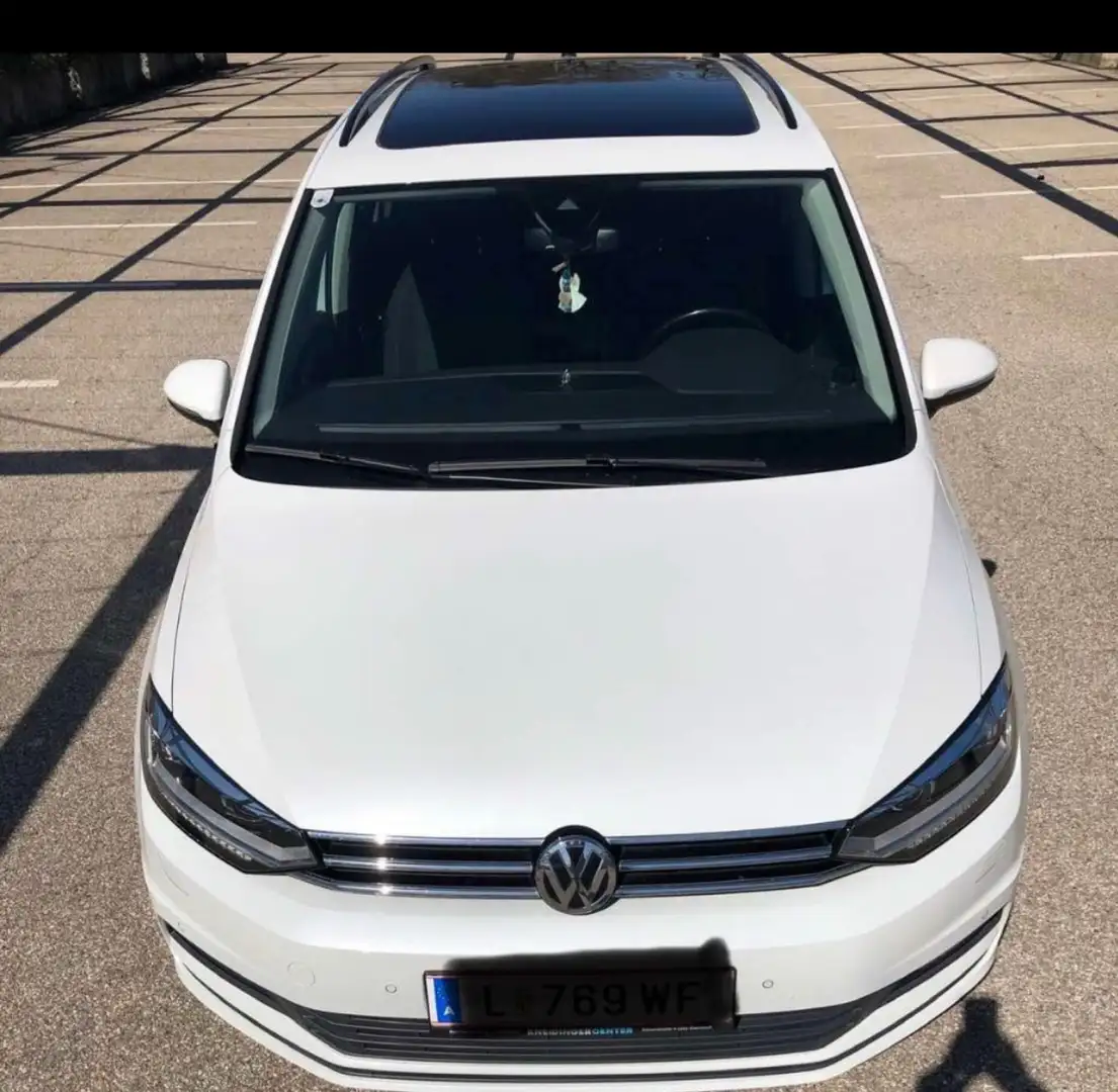 Volkswagen Touran 2,0 TDI SCR DSG 7 Sitze Weiß - 2