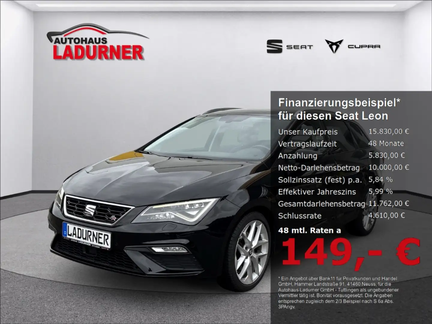 SEAT Leon ST FR Panorama Navi Leder Soundsystem LED Schwarz - 1