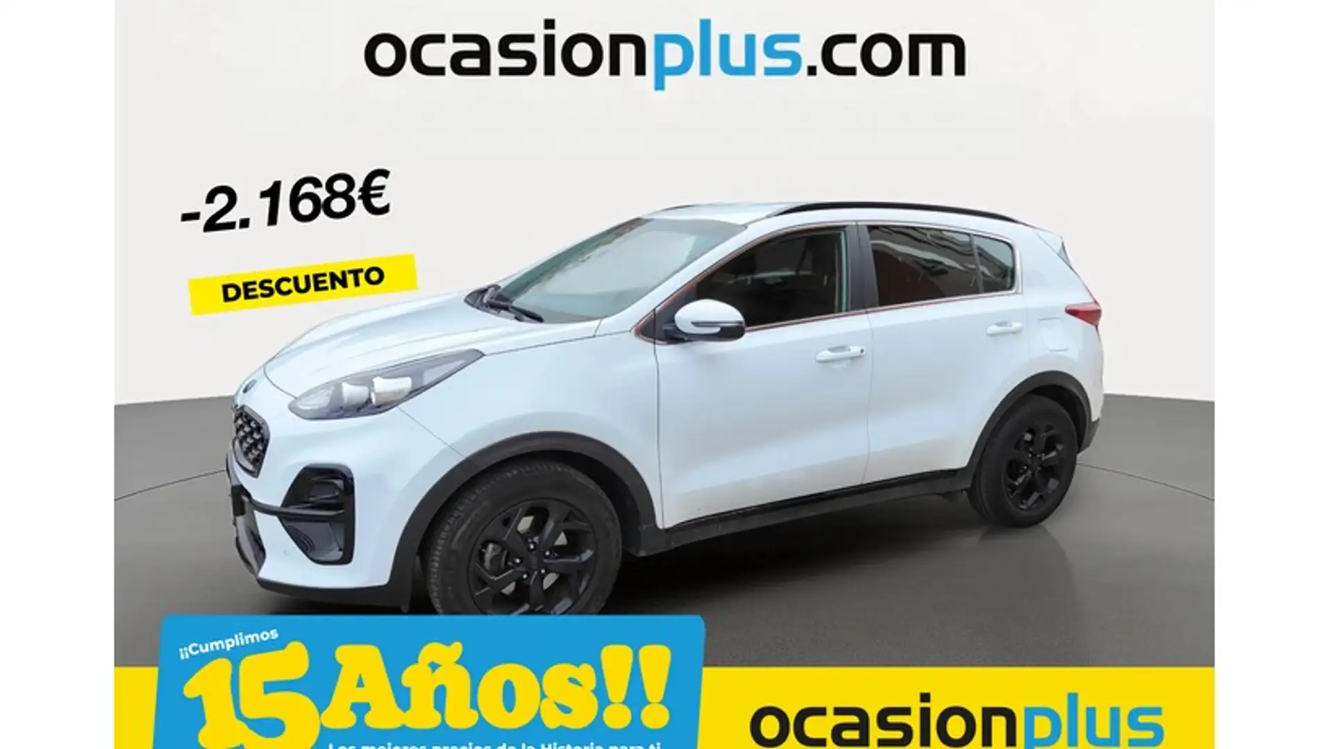 Kia Sportage 1.6 MHEV Black Edition 4x2 136 Blanc - 1