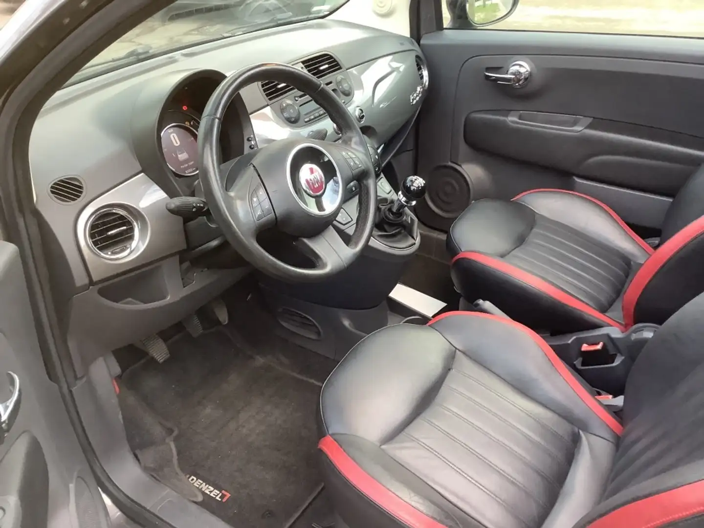 Fiat 500 0.9 TWINAIR LOUNGE cabrio Grijs - 2