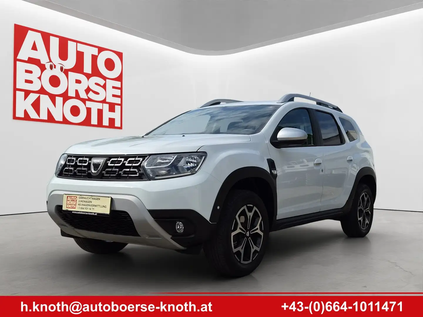 Dacia Duster Prestige WKR, Navi, AHV, Erstbesitz Weiß - 1