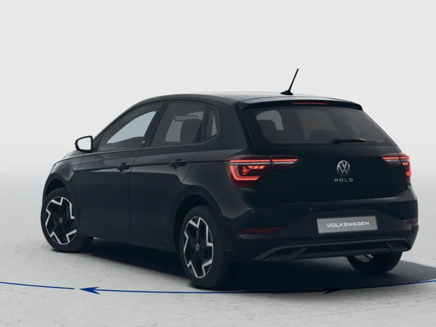 Volkswagen Polo 50 Edition 1.0 TSI 95 PK 5 versn. Hand · Achteruit Чорний - 2