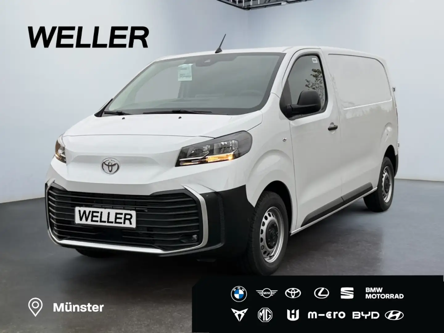 Toyota Proace 2.0L Diesel L1 verblecht 4-türig Meister*NAV*CAM*G Weiß - 1