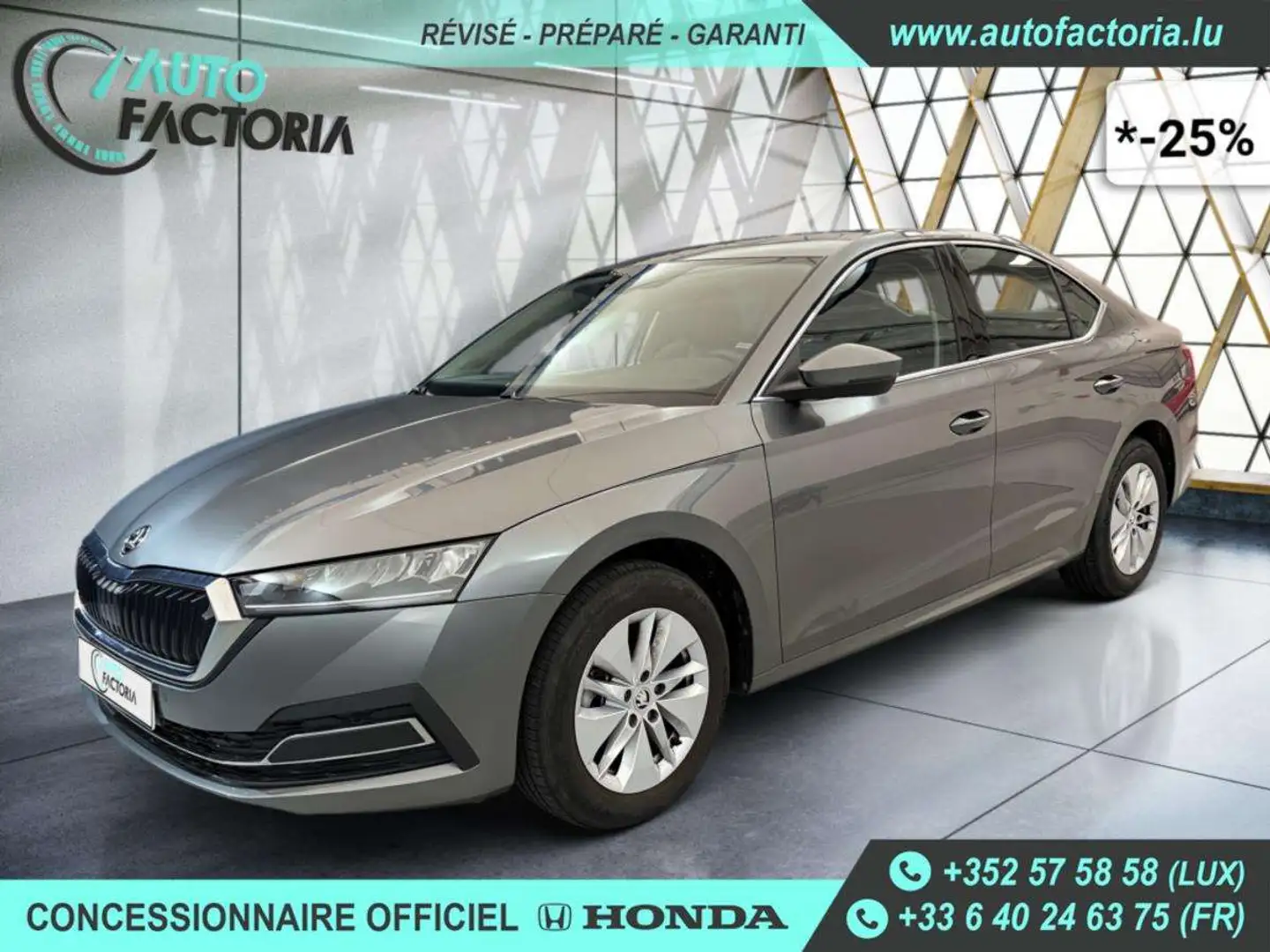 Skoda Octavia -25% 2.0 TDI 115cv +MIRRORLINK+CAM+LED+Opts Gris - 1