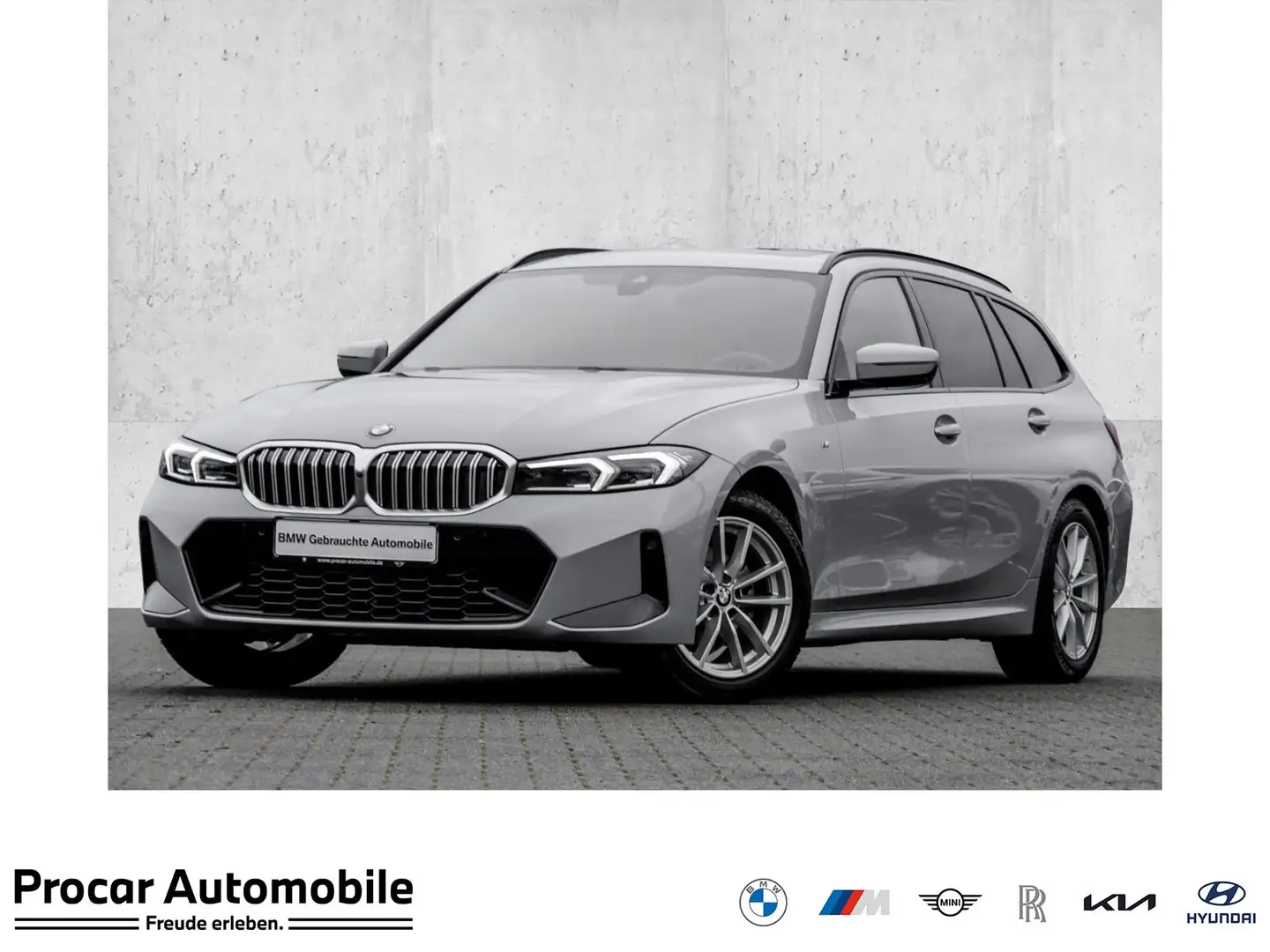 BMW 320 d xDrive M Sport HUD PANO AHK SHZ RFK LM Grau - 1
