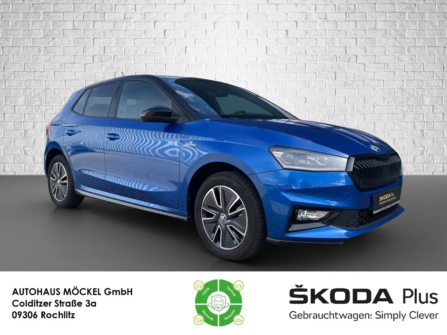 Skoda Fabia 1.0 TSI Monte Carlo LED/Digital/SmartLink Blau - 1