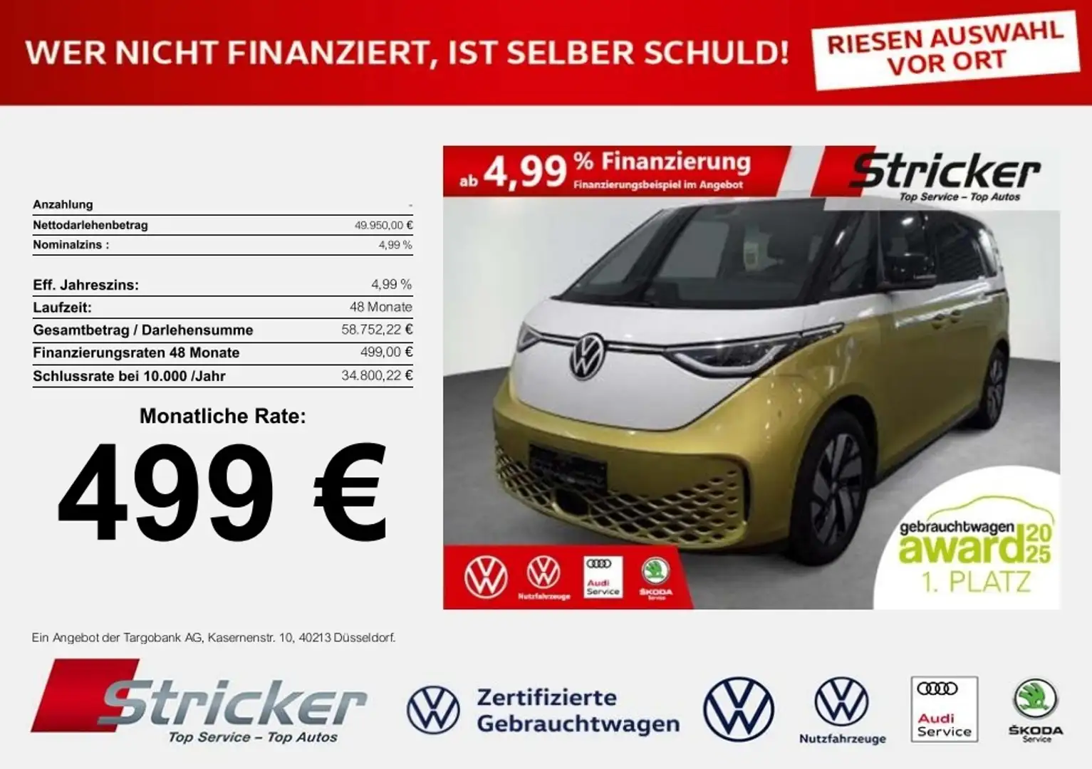 Volkswagen ID. Buzz Pro KR 210/84 499,-ohne Anzahlung Navi ACC Kamera Weiß - 1