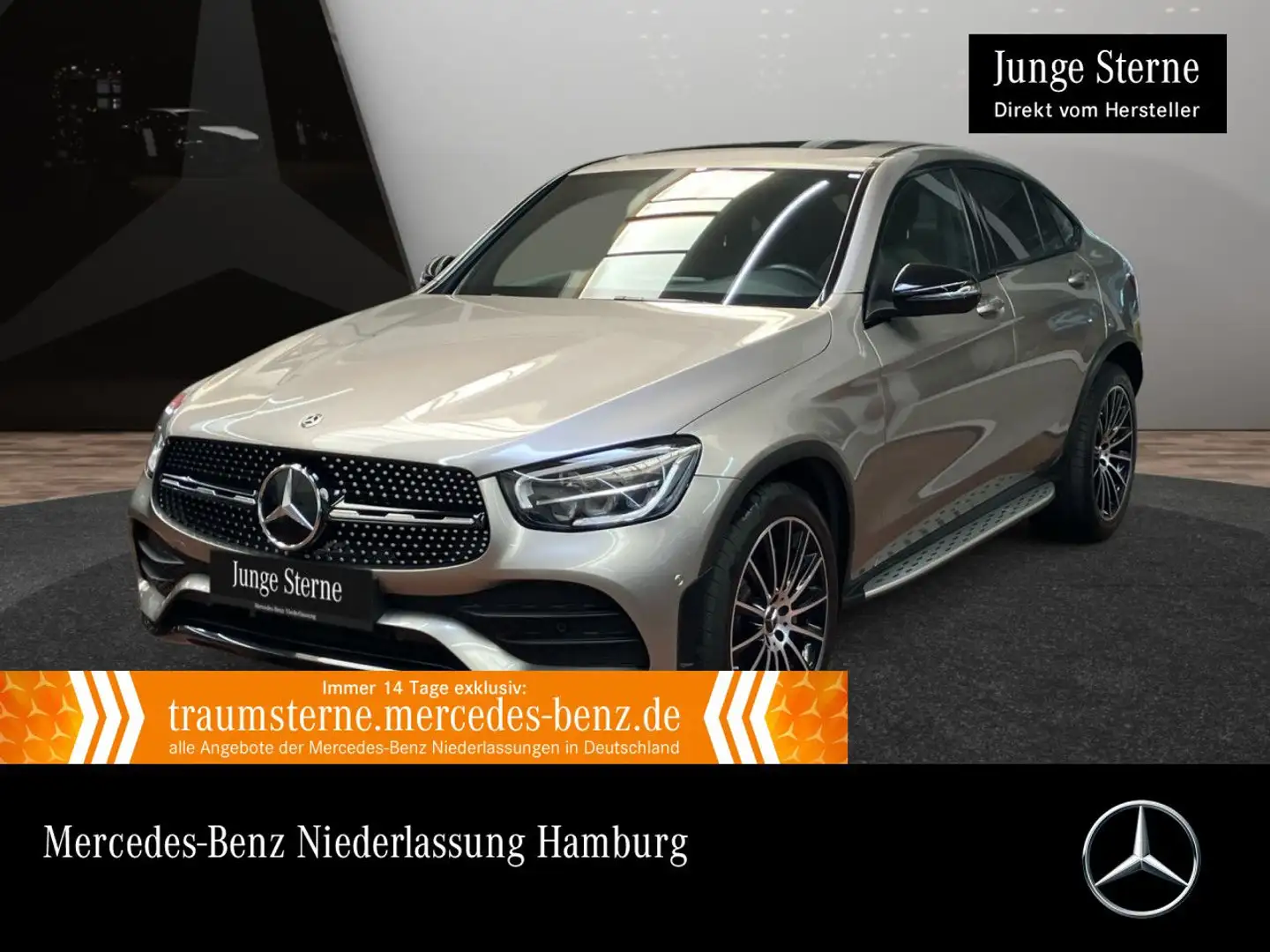 Mercedes-Benz GLC 200 Coupé 4M AMG+NIGHT+LED+BURMESTER+KAMERA Silber - 1