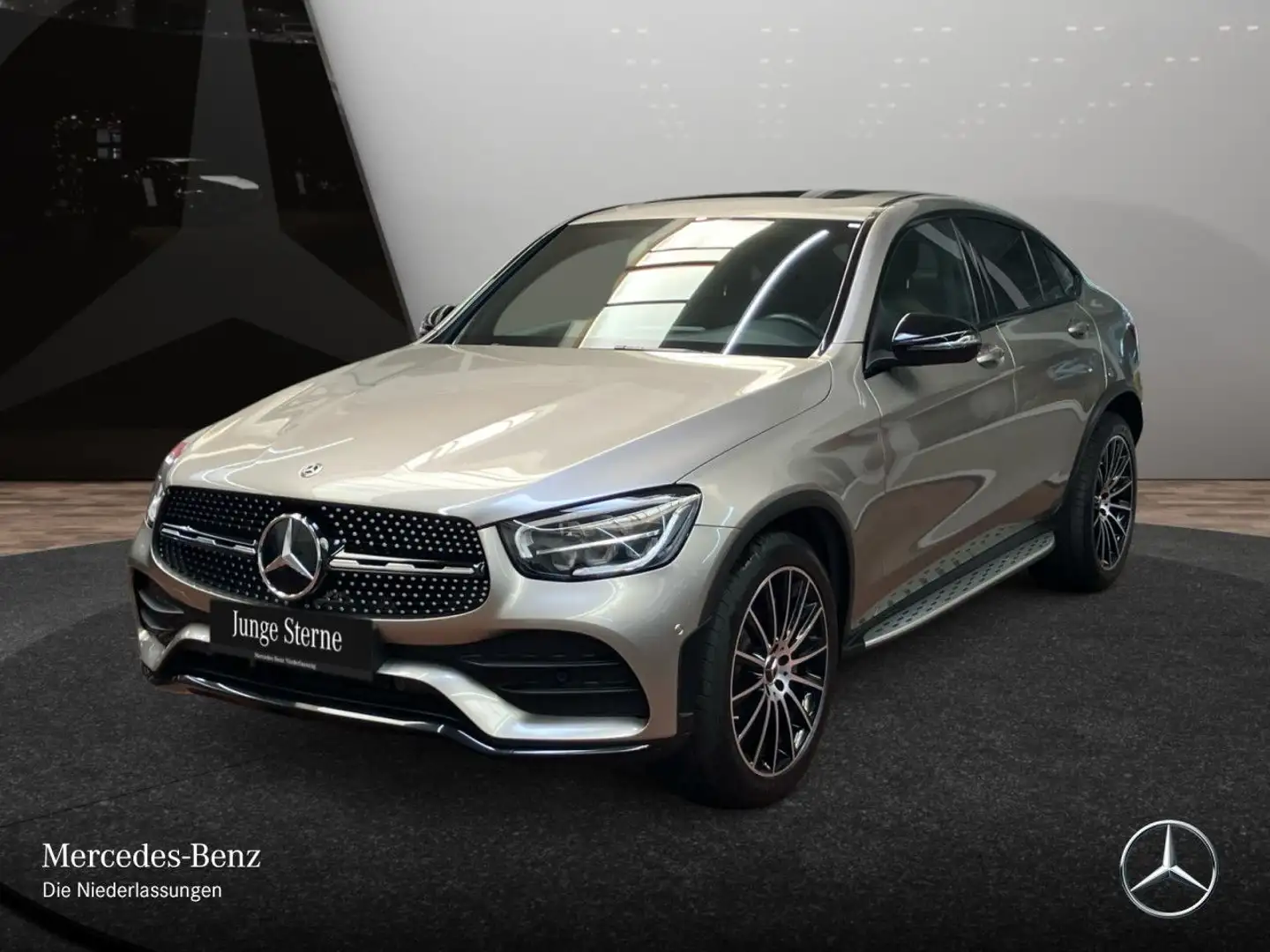 Mercedes-Benz GLC 200 Coupé 4M AMG+NIGHT+LED+BURMESTER+KAMERA Silber - 2