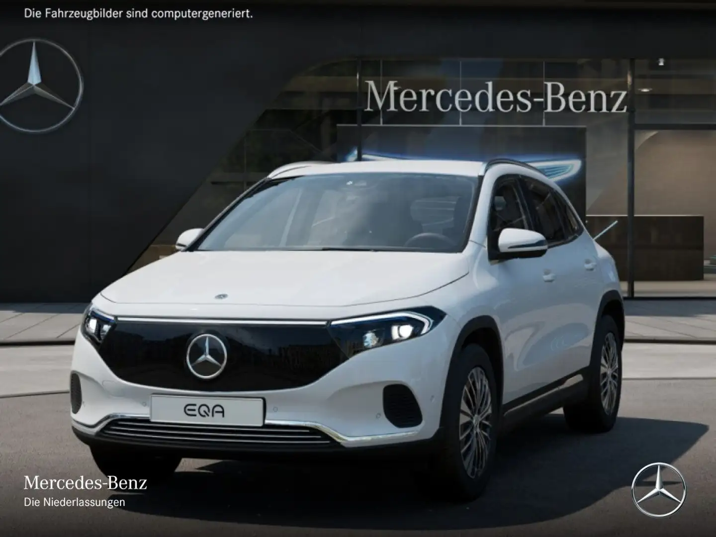Mercedes-Benz EQA 350 4M PROG+KAMERA+MEMORY+SPUR Weiß - 2