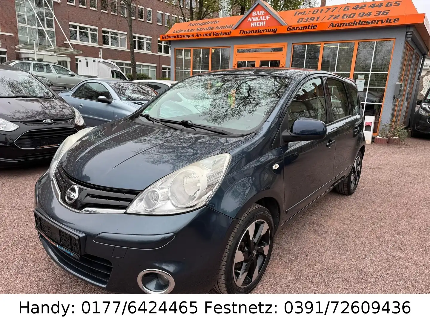 Nissan Note 1.4 KLIMA/4xel.FH/ZV mit FB/ALU´S/AHK Grau - 1