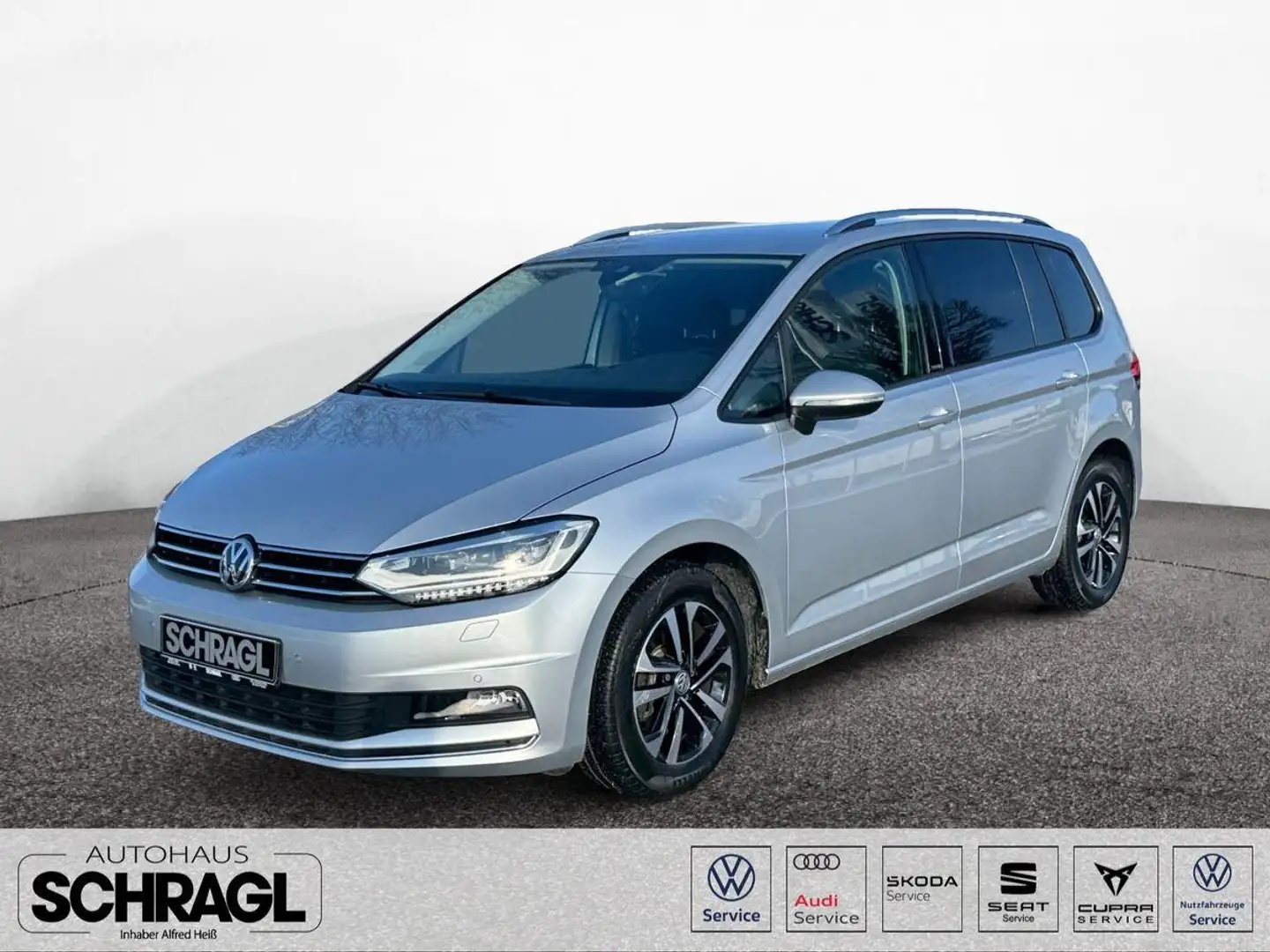 Volkswagen Touran 2.0 TDI DSG United+7-SITZER+AHK+LED+NAVI Silber - 1