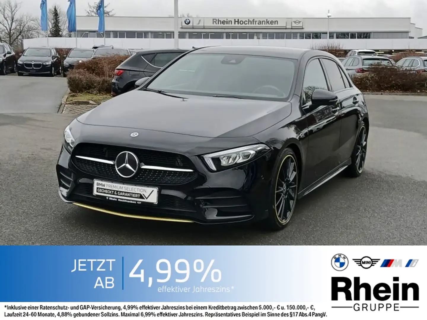 Mercedes-Benz A 200 Edition 1 MBUX LED NAVI 8-fach Schwarz - 1