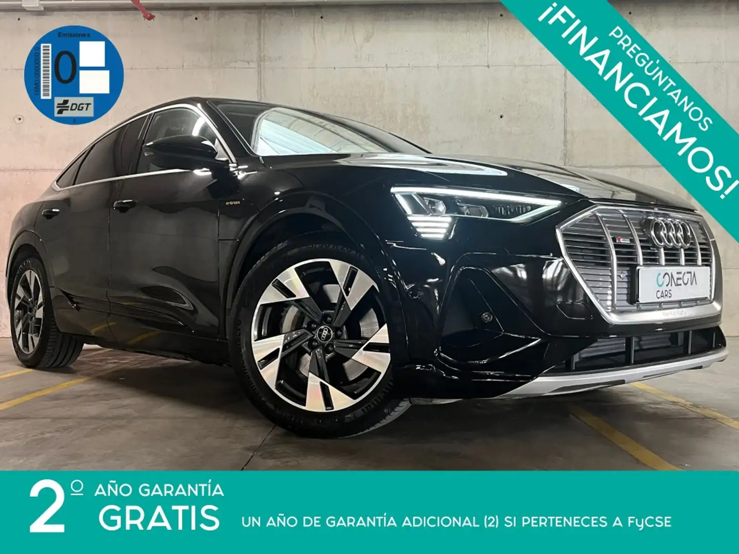 Audi e-tron Sportback 55 quattro S line Noir - 1