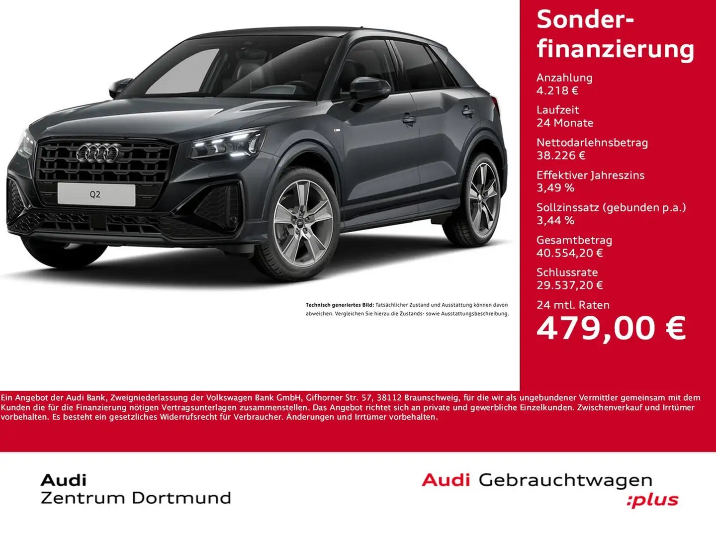 Audi Q2 35 S LINE BLACKPAK PANO AHK LM18 CARPLAY Grau - 1