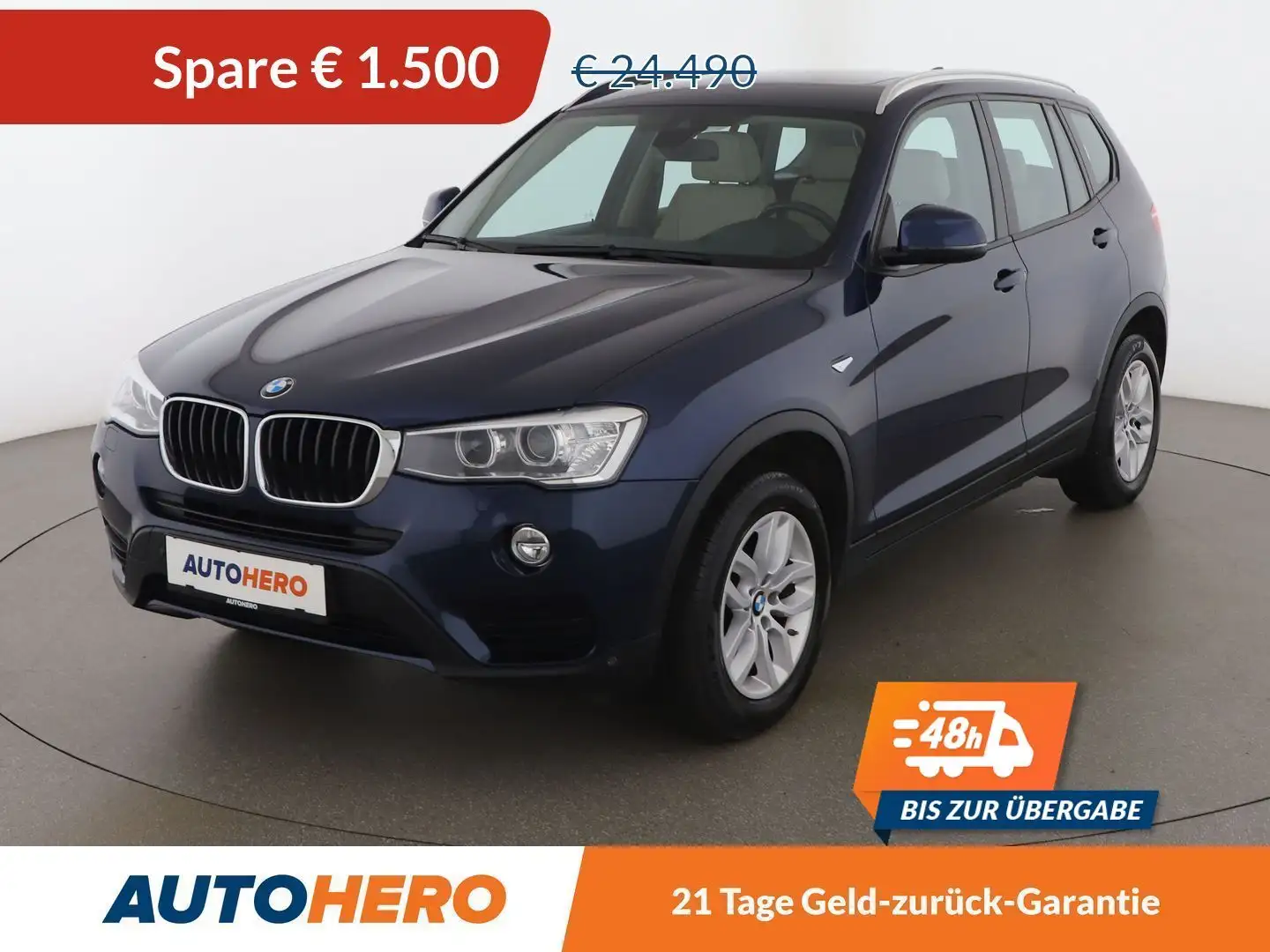 BMW X3 xDrive 20d Aut. *NAVI*HUD*CAM*PANO*ACC*BT*SHZ* Blau - 1