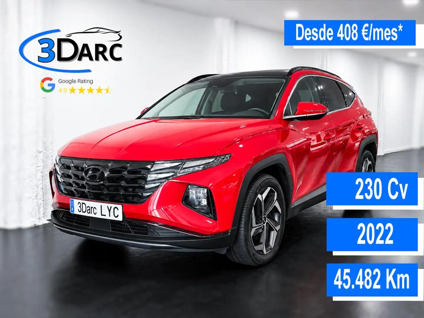 Hyundai TUCSON 1.6 TGDI HEV Tecno Sky AT Rojo - 1