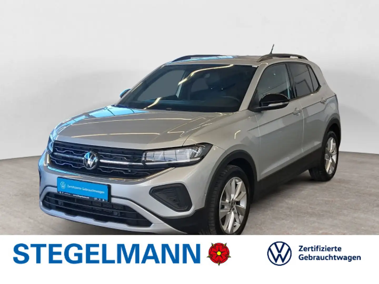 Volkswagen T-Cross 1.0 TSI DSG Facelift Goal *AHK*LED*Navi* Silber - 1