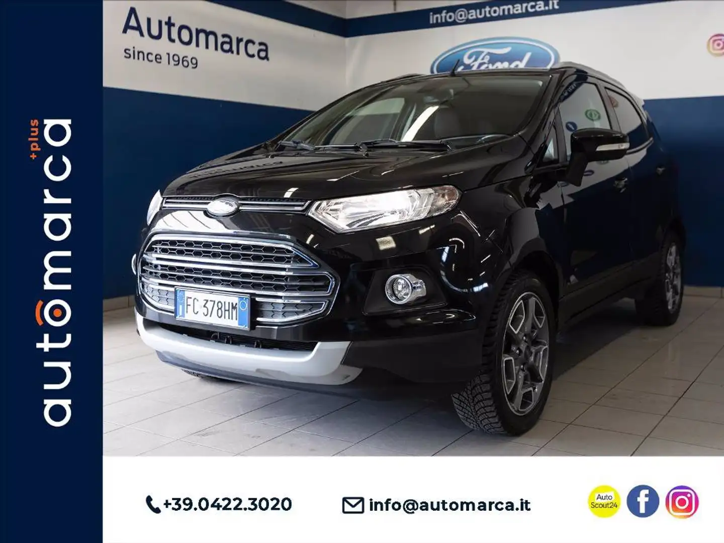 Ford EcoSport 1.0 ecoboost Titanium 125cv E6 Noir - 1