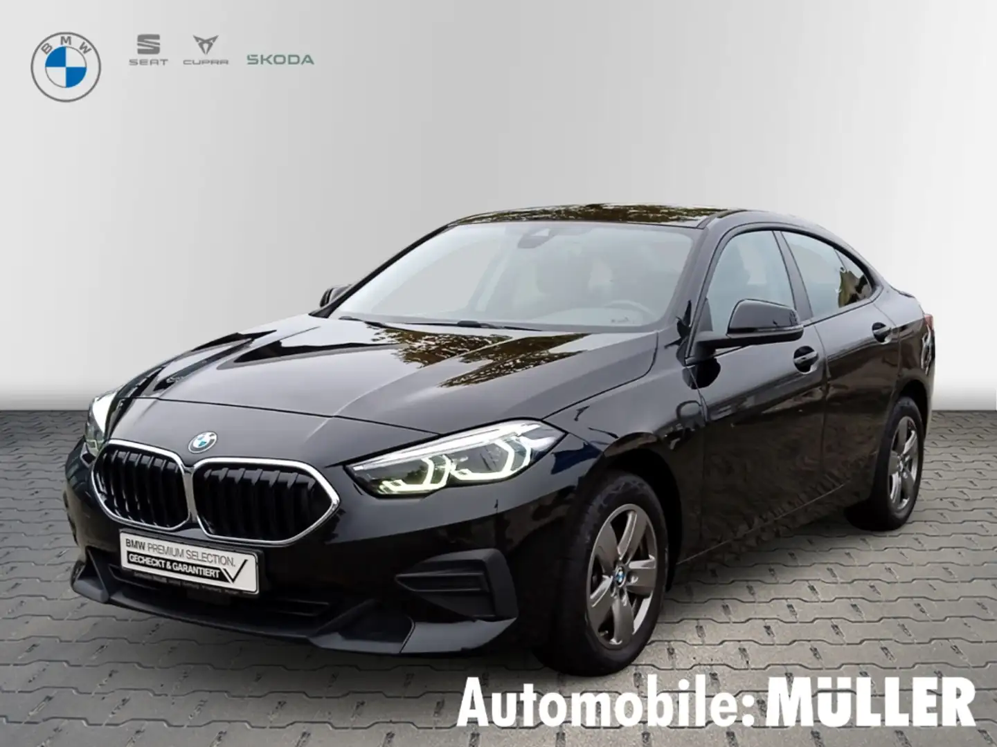BMW 218 Gran Coupe LED+Navi+EL.AUSSENSPIEGEL+KEYLESS+SHZ Noir - 1