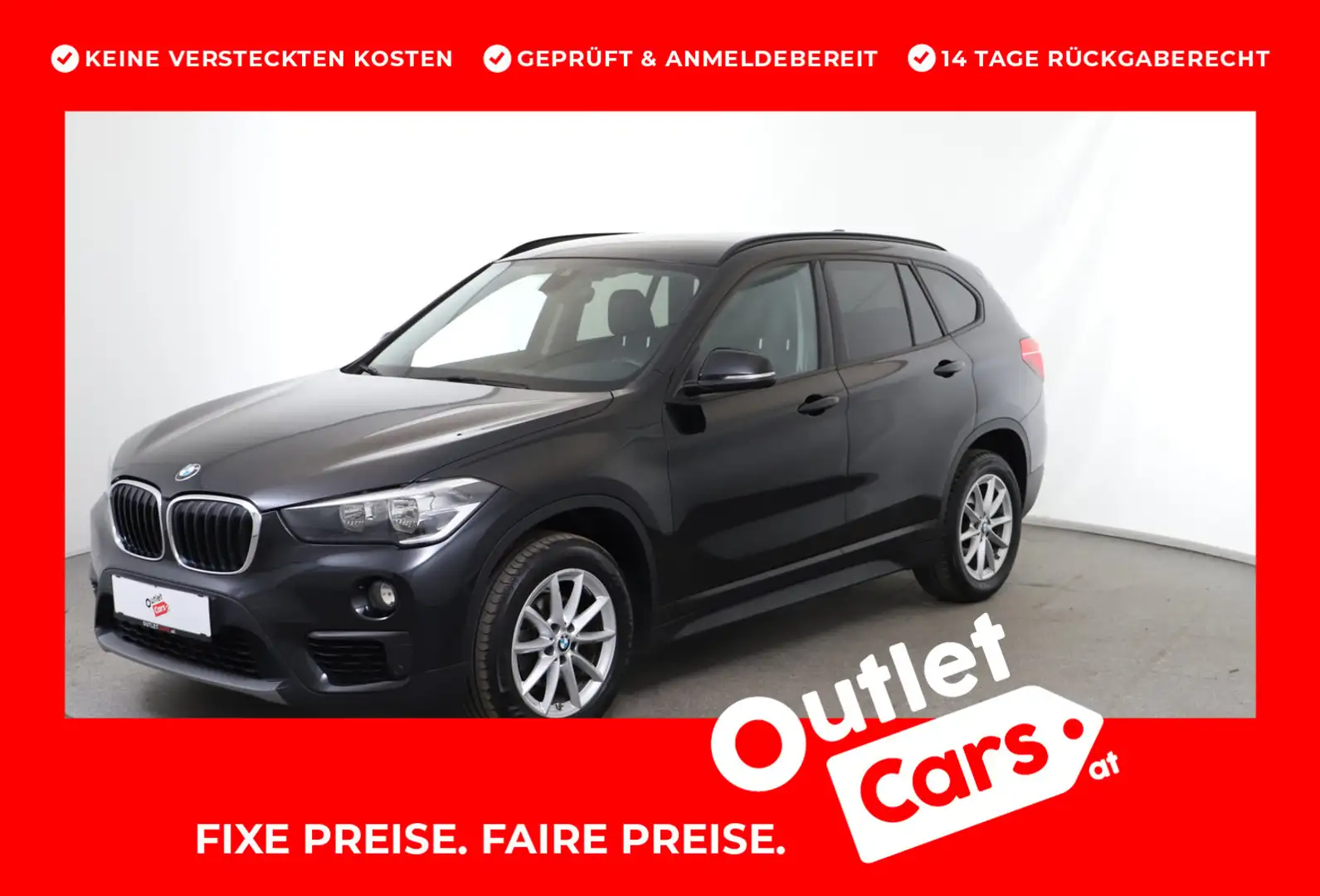 BMW X1 sDrive16d Sport Line Schwarz - 1