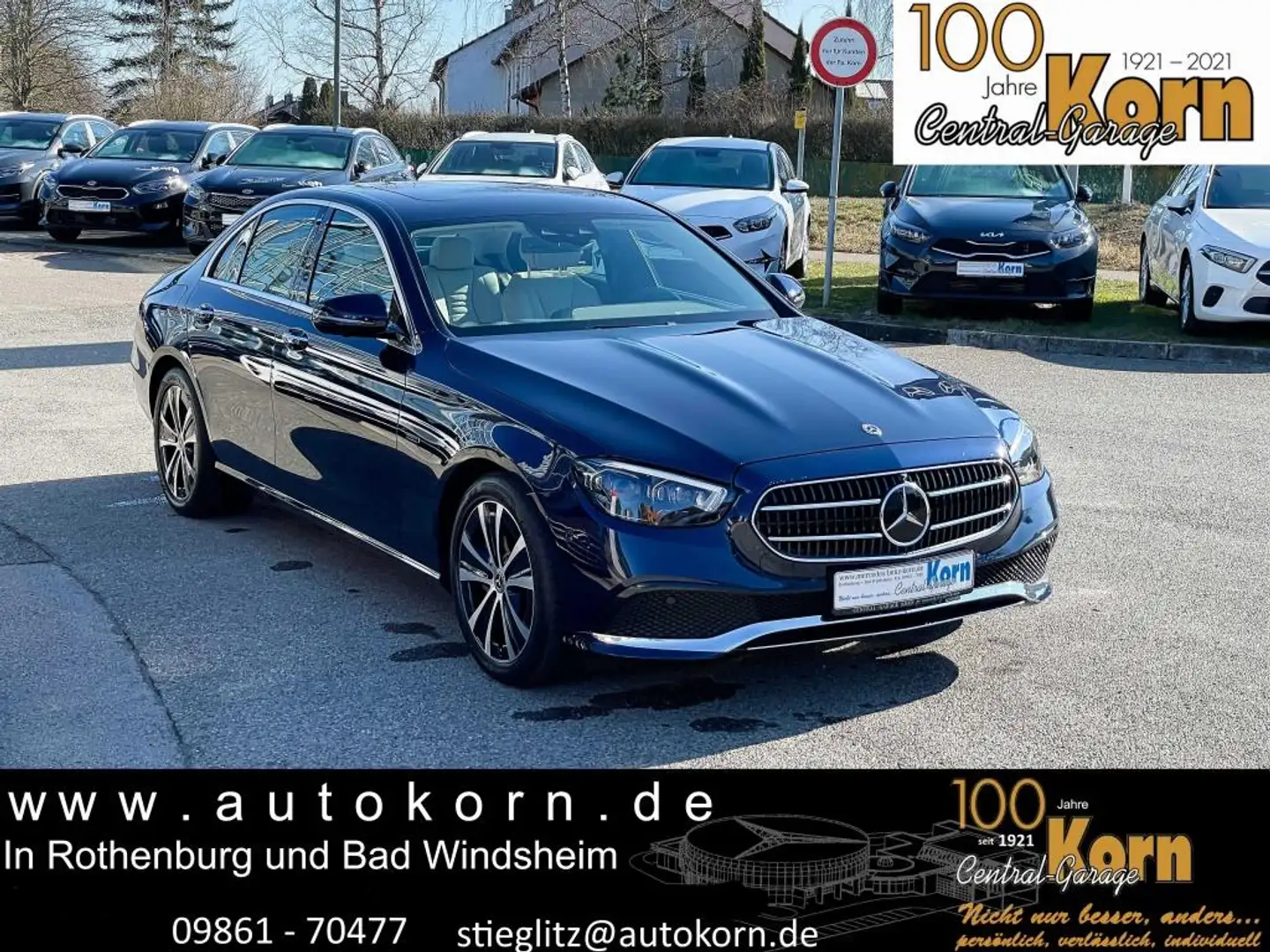 Mercedes-Benz E 300 de 4M Avantgarde AirBody Distr Hud SHD MBe Синій - 2