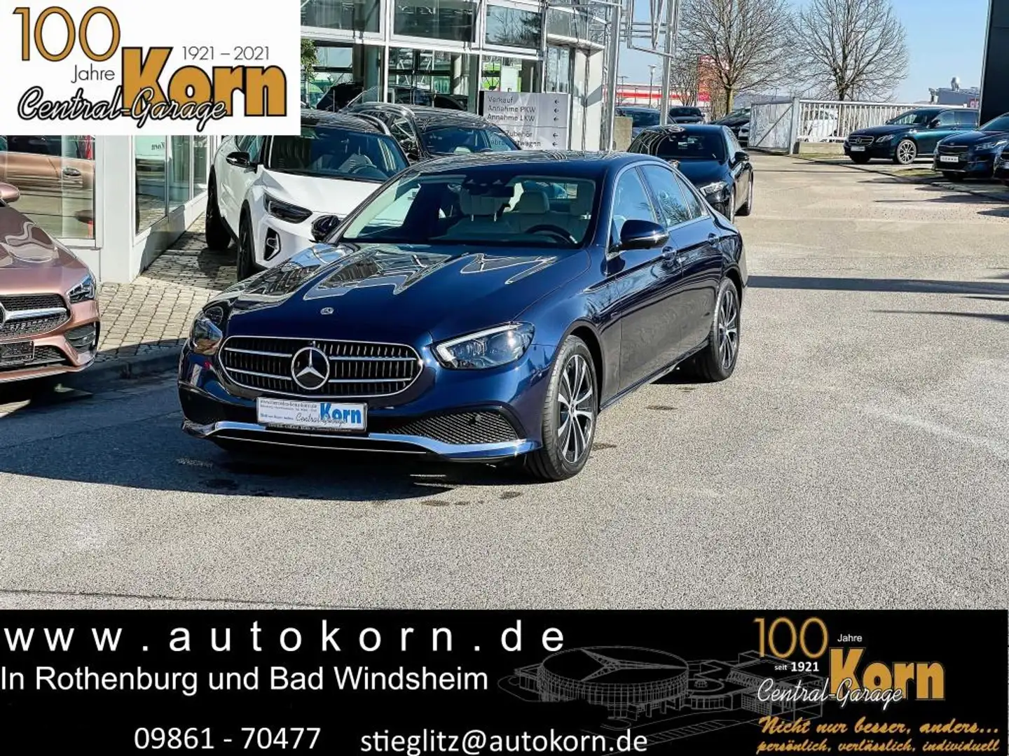 Mercedes-Benz E 300 de 4M Avantgarde AirBody Distr Hud SHD MBe Синій - 1