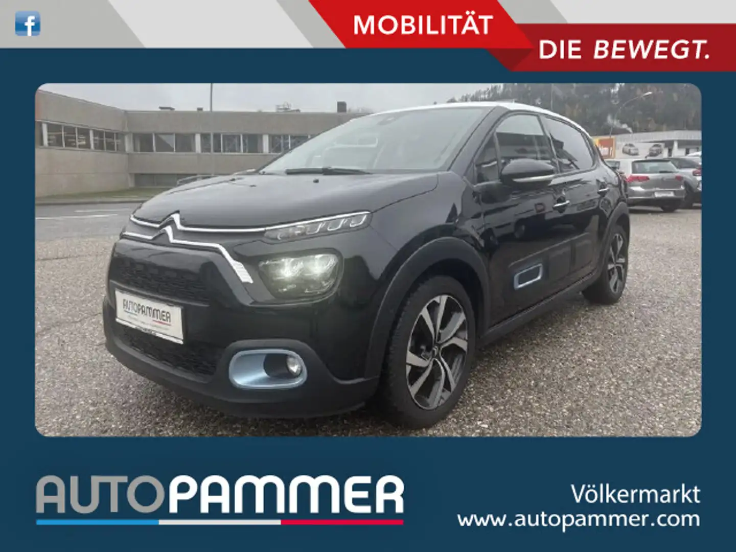 Citroen C3 PureTech 110 Elle Schwarz - 1