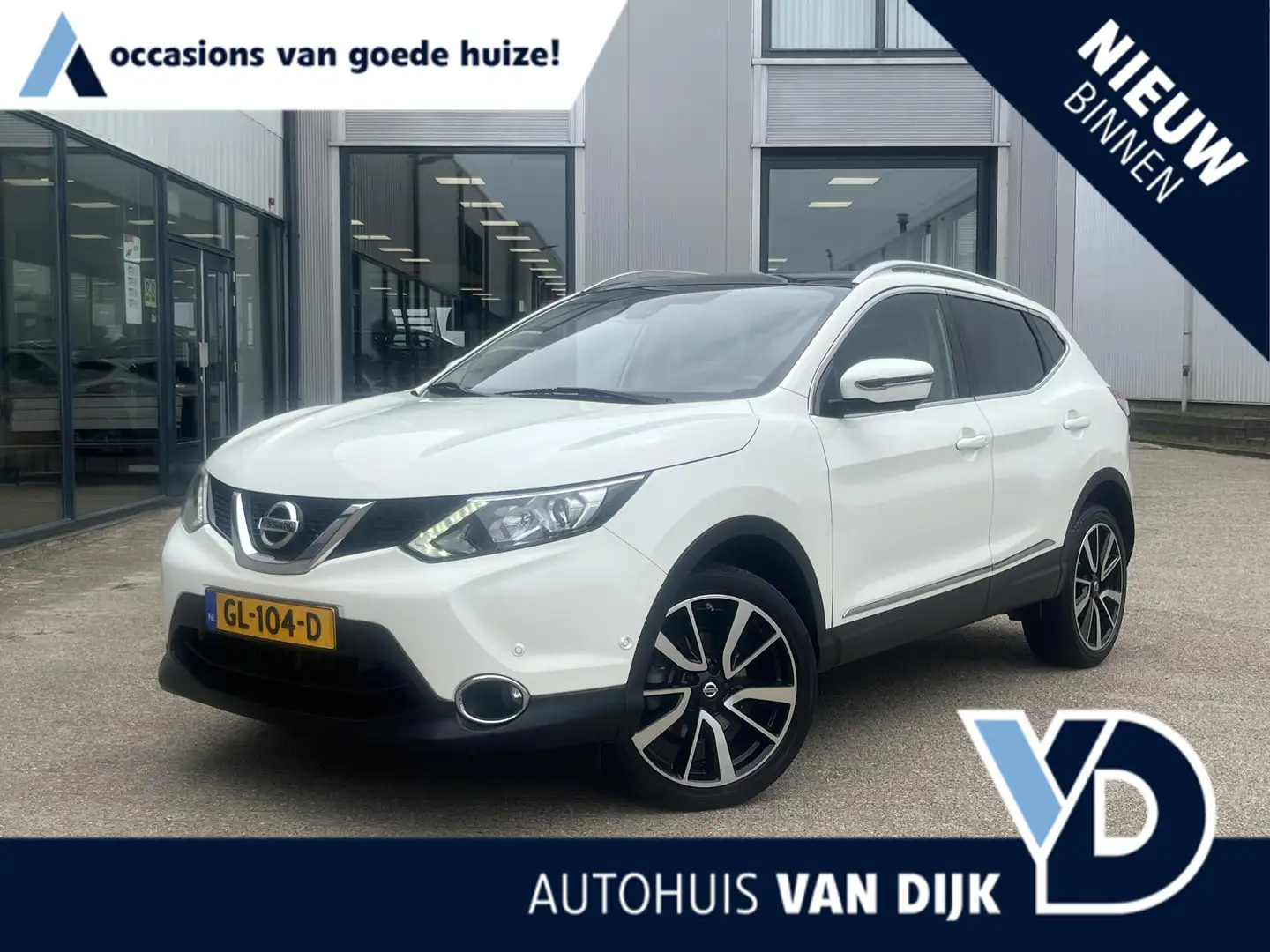 Nissan Qashqai 1.2 Tekna | NL Auto/1e Eig./Navi/Pano.Dak/Clima/Cr Bianco - 1