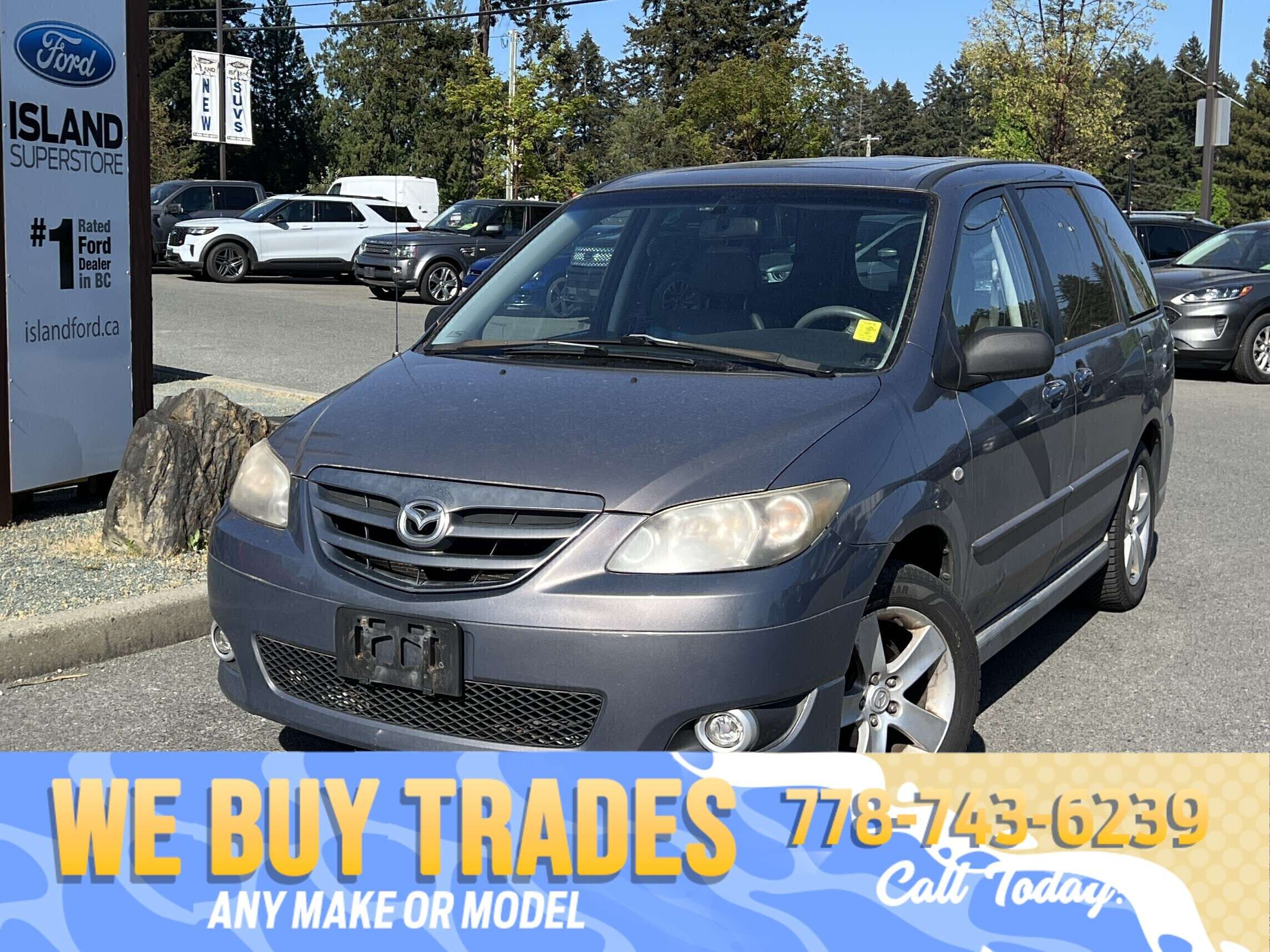 Gray 2006 Mazda MPV Minivan Automatic