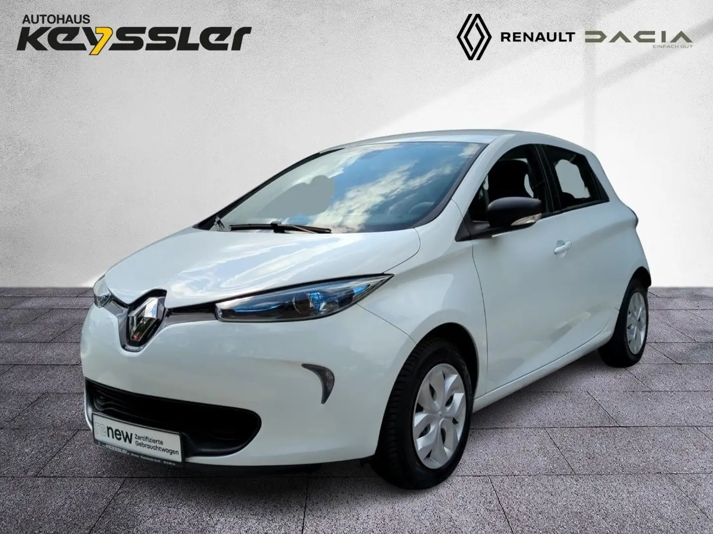 Renault ZOE R90 Z.E. 40 Life (Miet-Batterie) Weiß - 1
