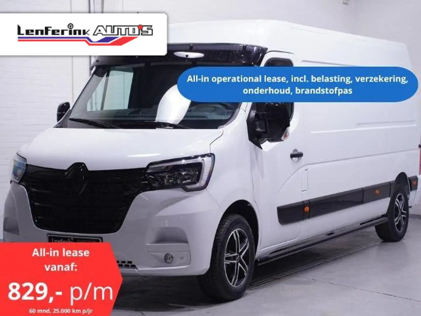 Renault Master 2.3 DCi 135 pk L3H2 All-In Lease Black Style Editi bijela - 1