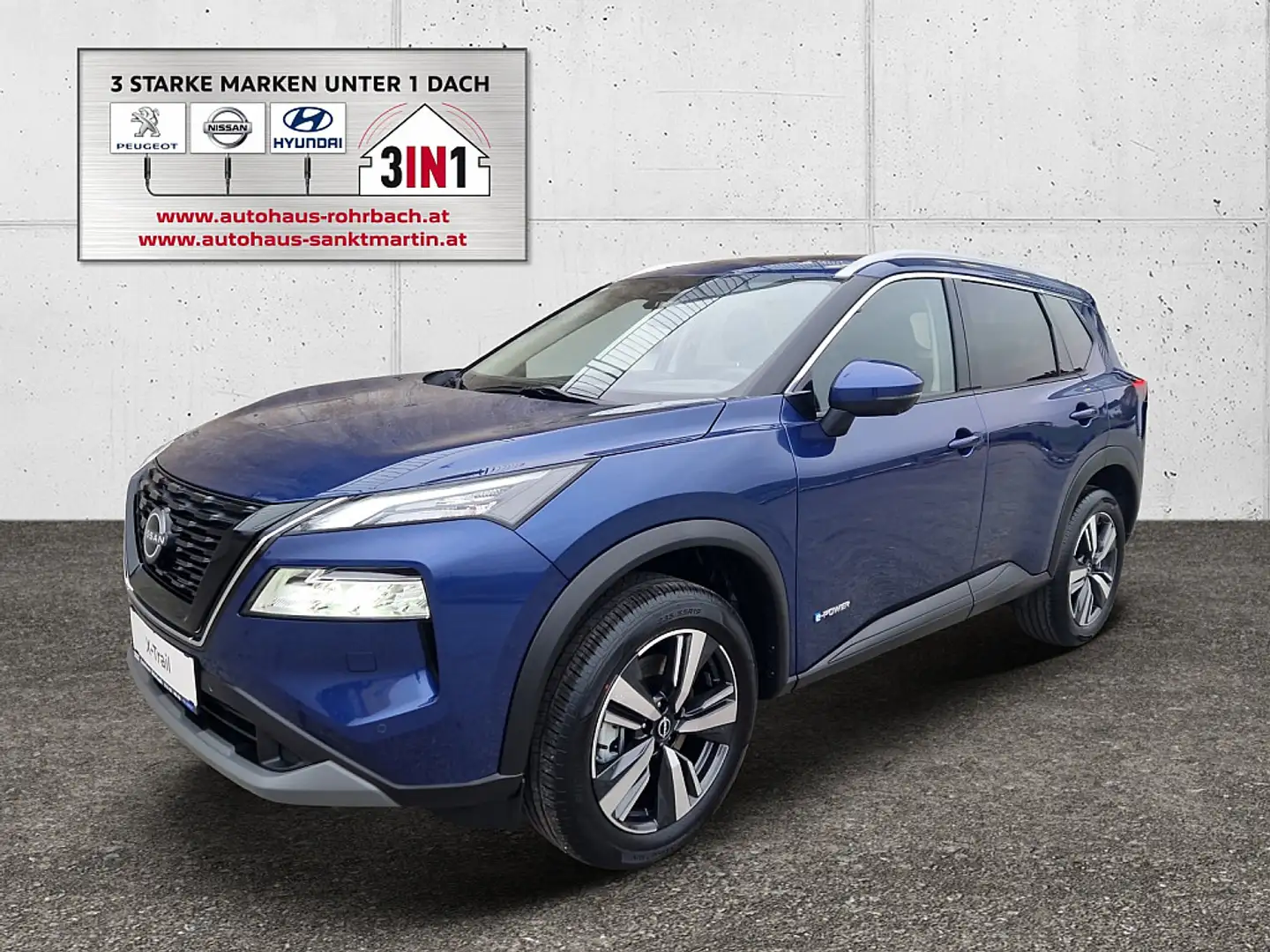 Nissan X-Trail 1,5 VC-T e-Power 4ORCE Allrad N-Connecta Blau - 1