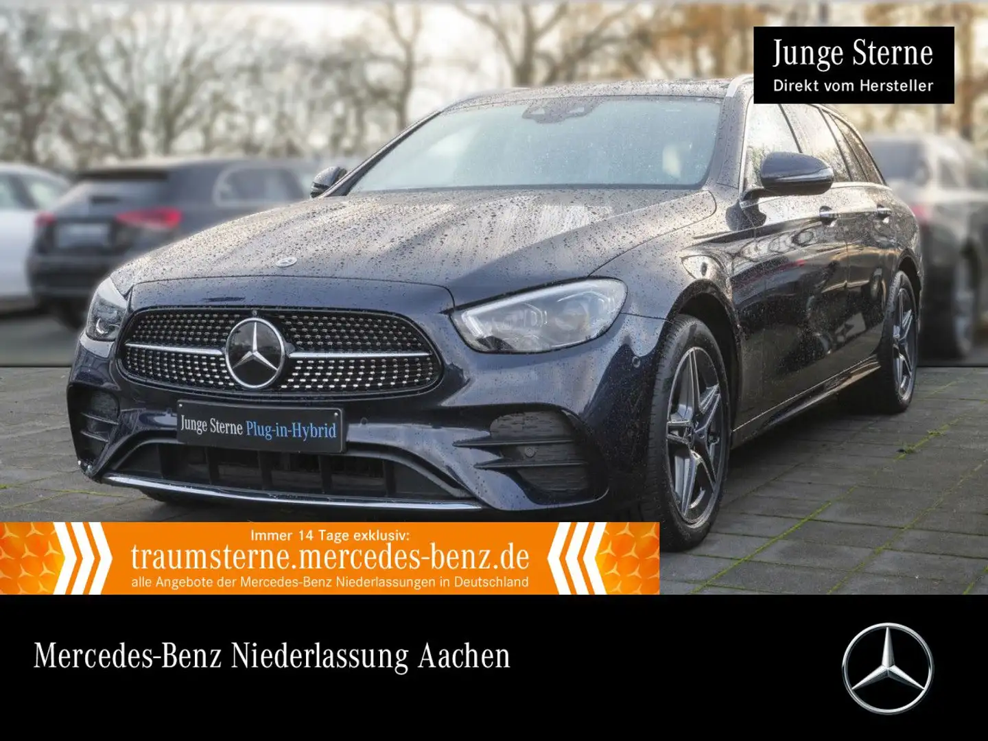 Mercedes-Benz E 300 de T 4M AMG+360+AHK+MULTIBEAM+FAHRASS+9G Blau - 1