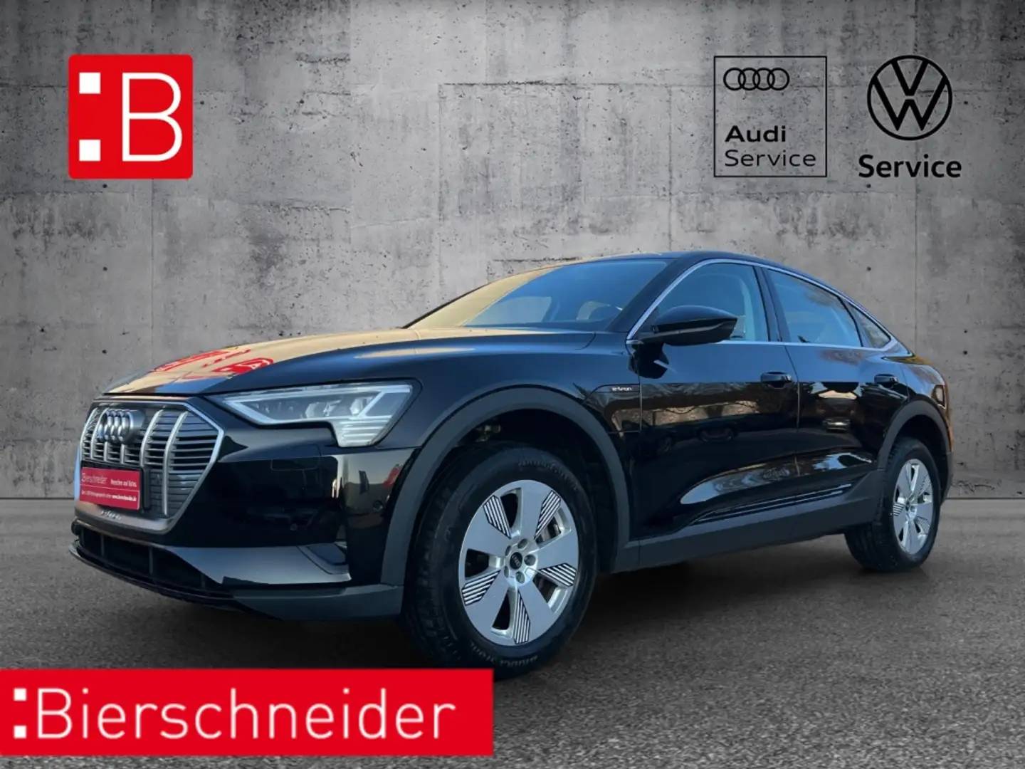 Audi e-tron Sportback 50 qu LED 19 KAMERA LUFT NAVI PDC GRA CO Schwarz - 1