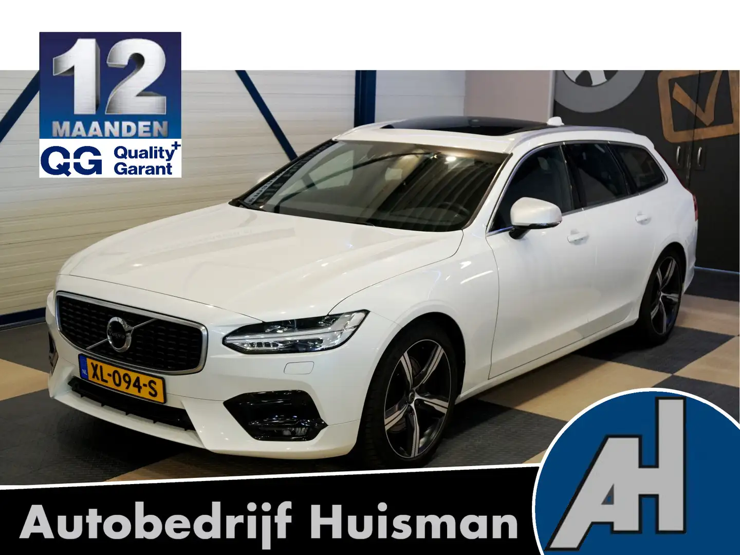 Volvo V90 2.0 T4 140kW/190pk Aut8 R-Design PANORAMADAK + FUL Blanco - 1
