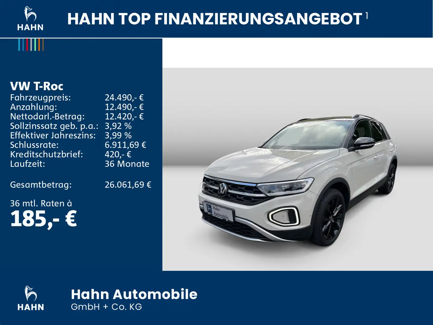 Volkswagen T-Roc 1.5 TSI DSG Black Style LED ACC Navi CAM Grau - 2