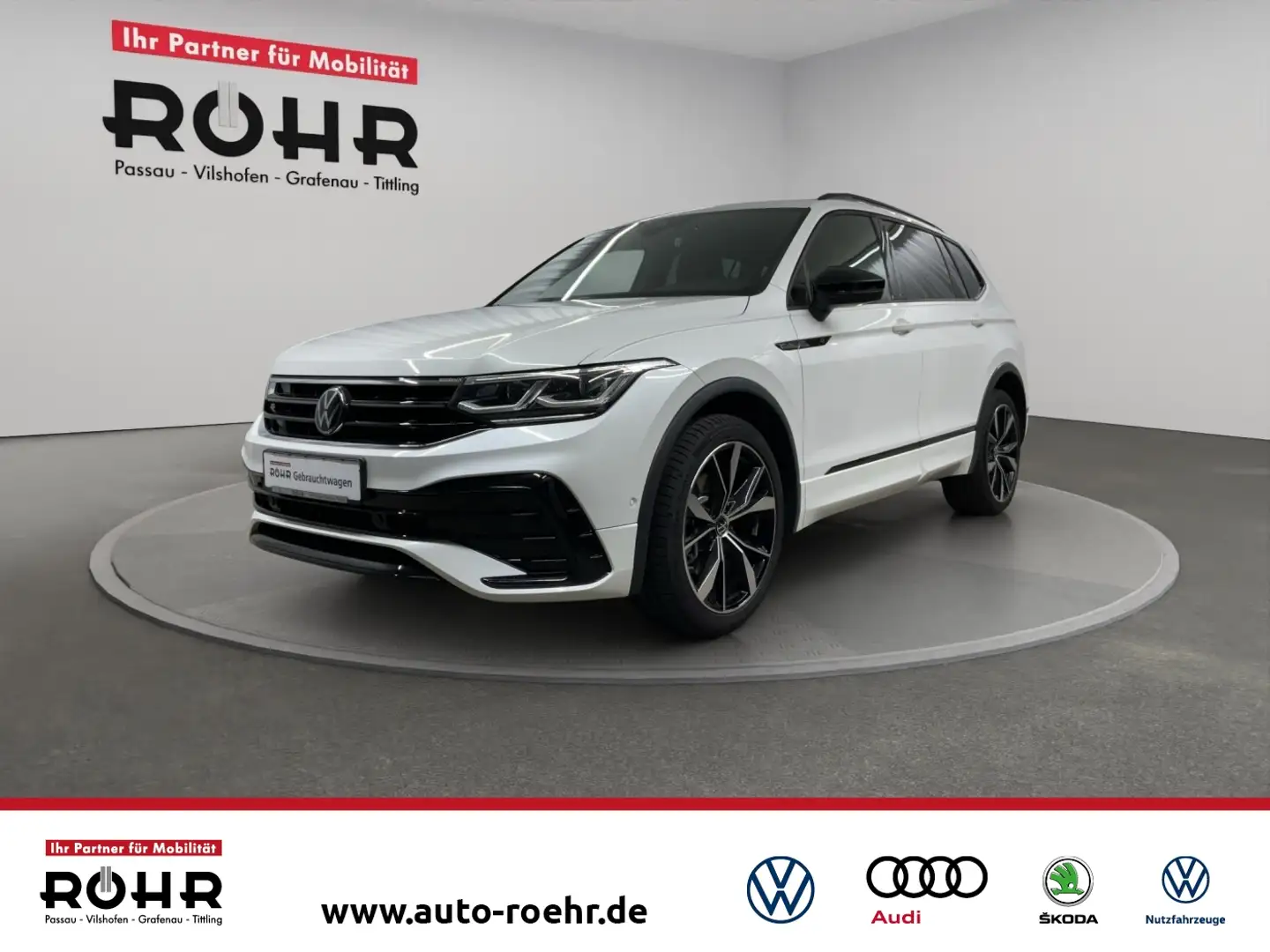 Volkswagen Tiguan Allspace R-Line (Garantie 01/2030.Kamera.Regensensor.AHK) 4 Weiß - 1