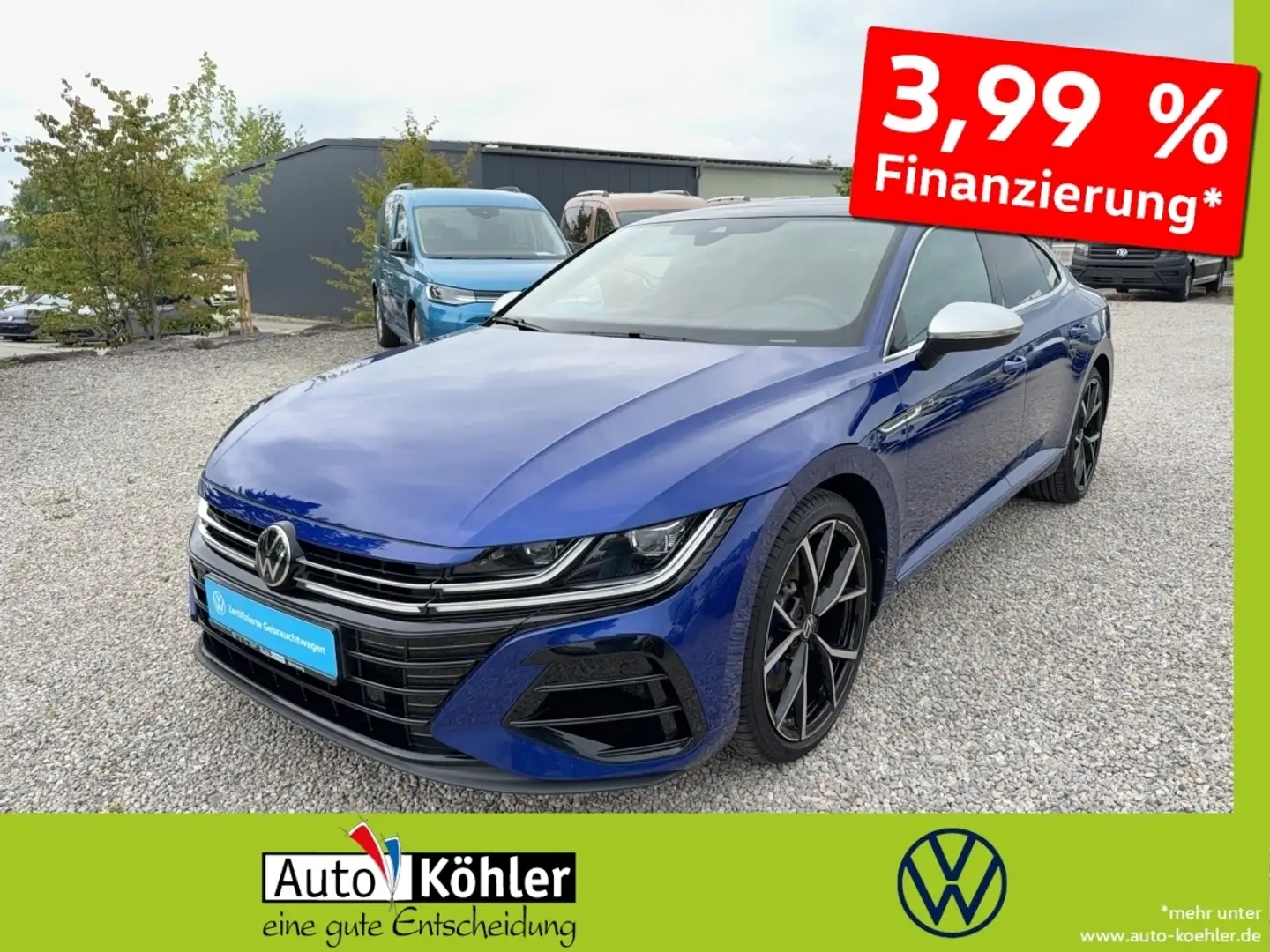 Volkswagen Arteon R Vollausstattung Matrix 360 4xSHZ ACC LM Blau - 1