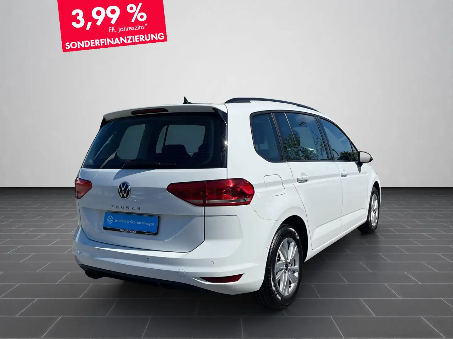 Volkswagen Touran 2.0 TDI DSG Comfortline LED+ACC+Navi+Clim Blanc - 2
